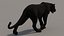 Modello 3D animato di Black Panther
