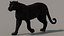 Modello 3D animato di Black Panther