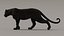 Modello 3D animato di Black Panther