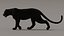 Modello 3D animato di Black Panther