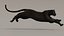 Modello 3D animato di Black Panther