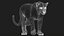 Modello 3D animato di Black Panther