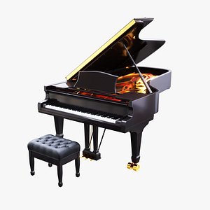 Grand Piano 3D model