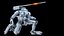 Rigged Sci-Fi Combat Mech Exoskeleton Suit - Winter Skin PBR model