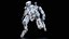 Rigged Sci-Fi Combat Mech Exoskeleton Suit - Winter Skin PBR model