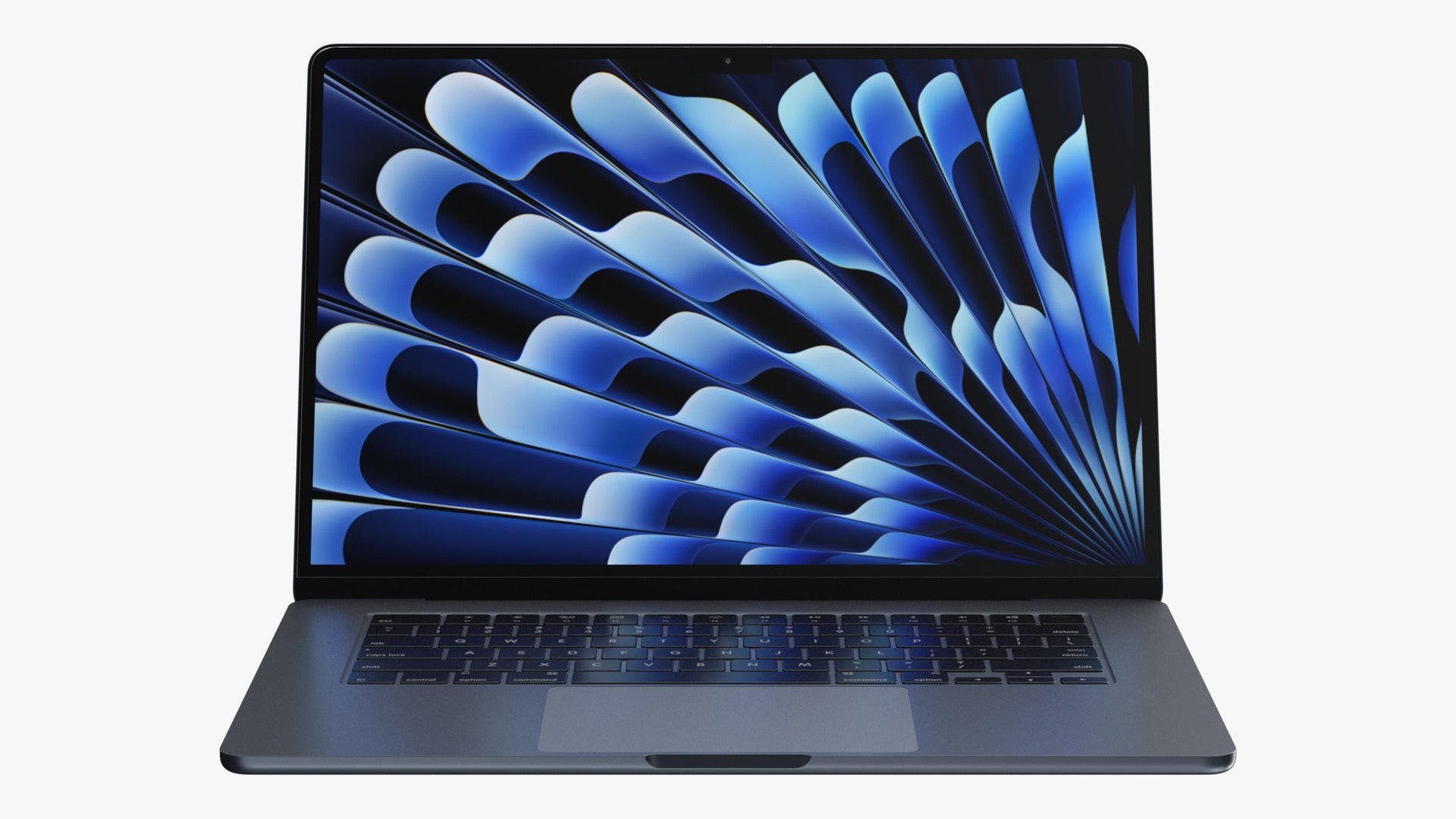 3D Apple MacBook Air M4 Midnight - TurboSquid 2374496