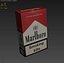 marlboro cigarettes pack 3D model