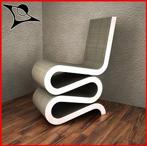 wiggle chair 3d max