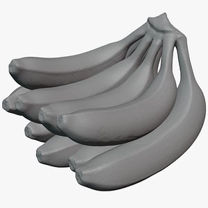 3D model Fresh Banana Bunch - For 3D Print