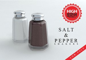 salt shakers pepper obj