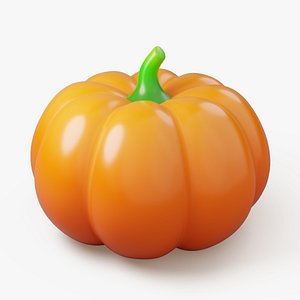 3D Stylized Pumpkin model