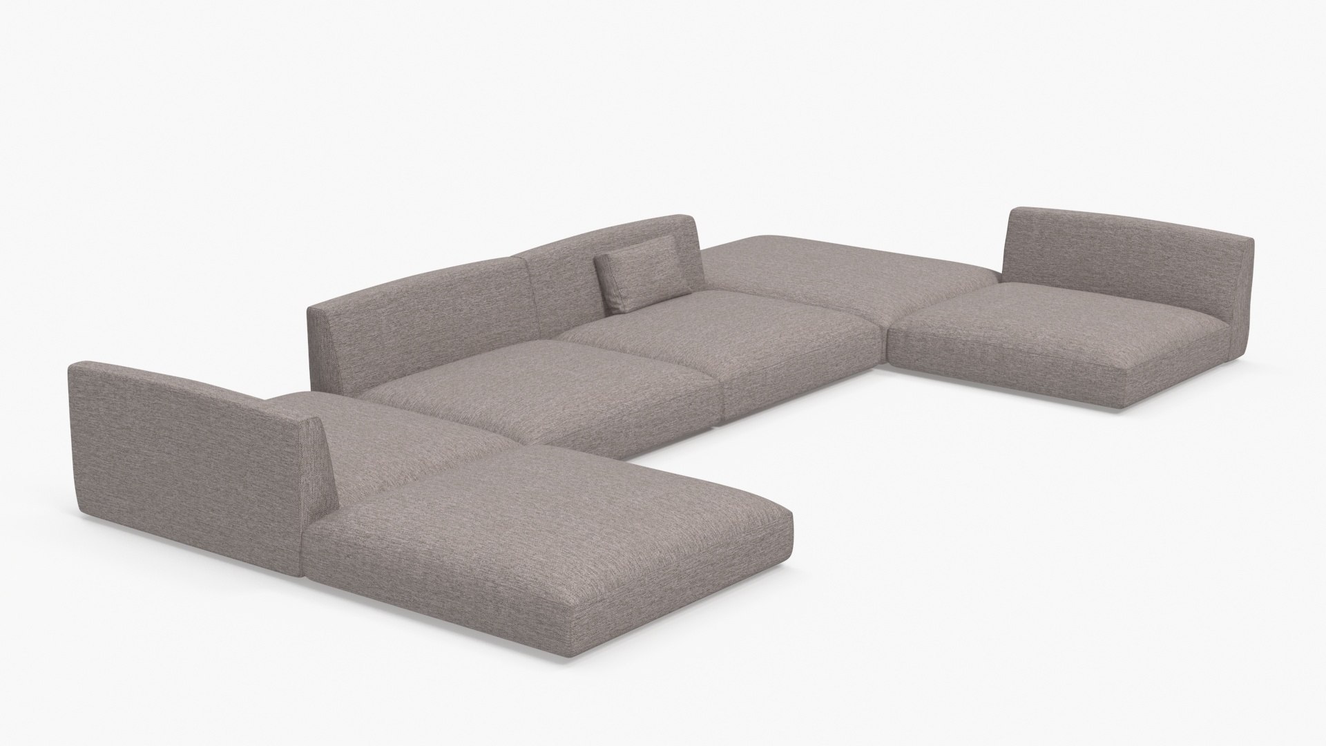 Minimalist Lounge Sofa 3D model preview