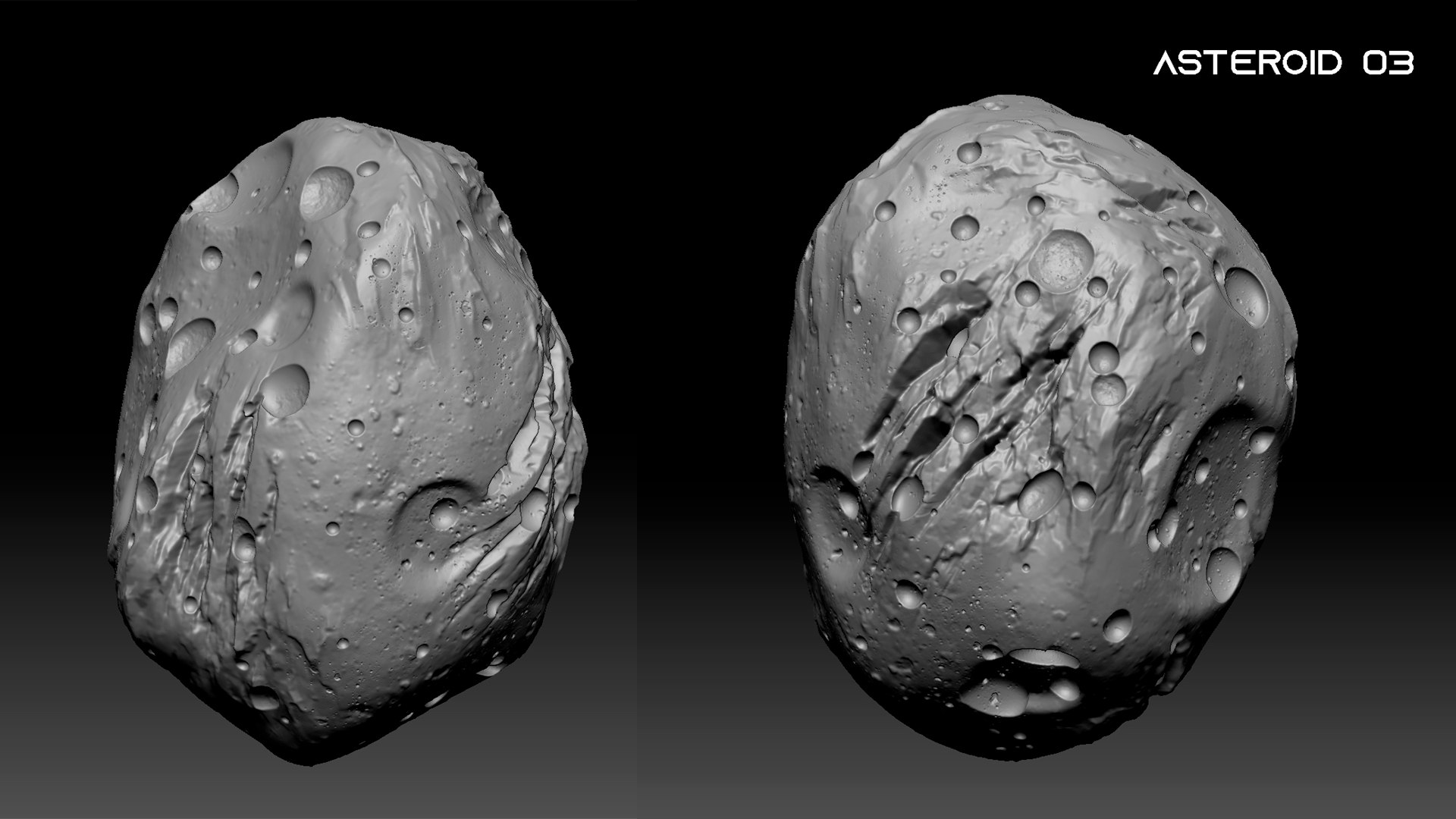 4 Asteroids Model - TurboSquid 2324281