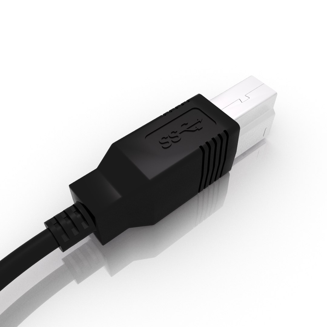 3d Model Usb 3 Connectors