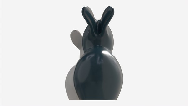 3D model Decorative Ceramic Rabbits Set - TurboSquid 2015166