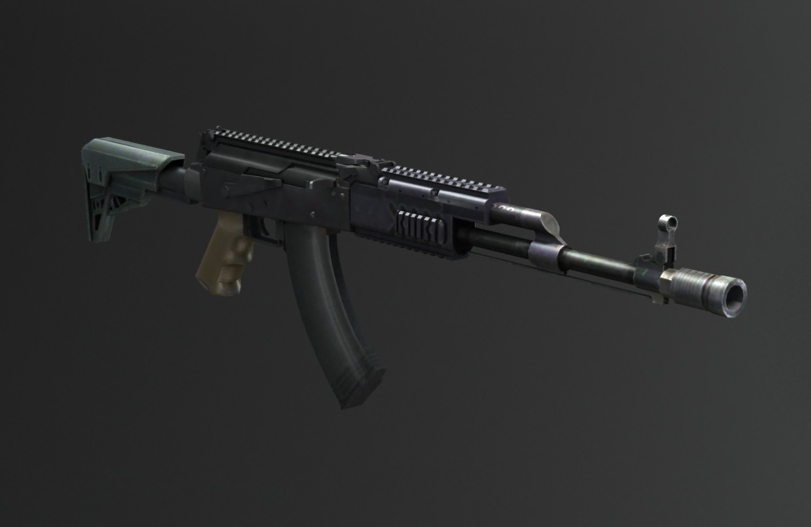 Akms Ak-47 Assault Rifle 3D Model - TurboSquid 1630880