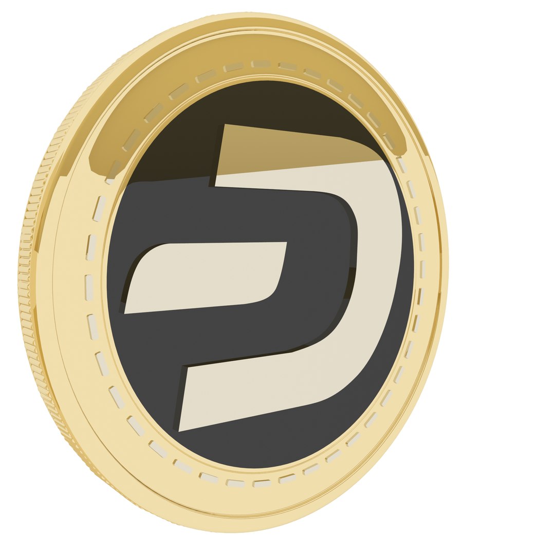 Dash Cryptocurrency Gold Coin 3D Model - TurboSquid 1784454