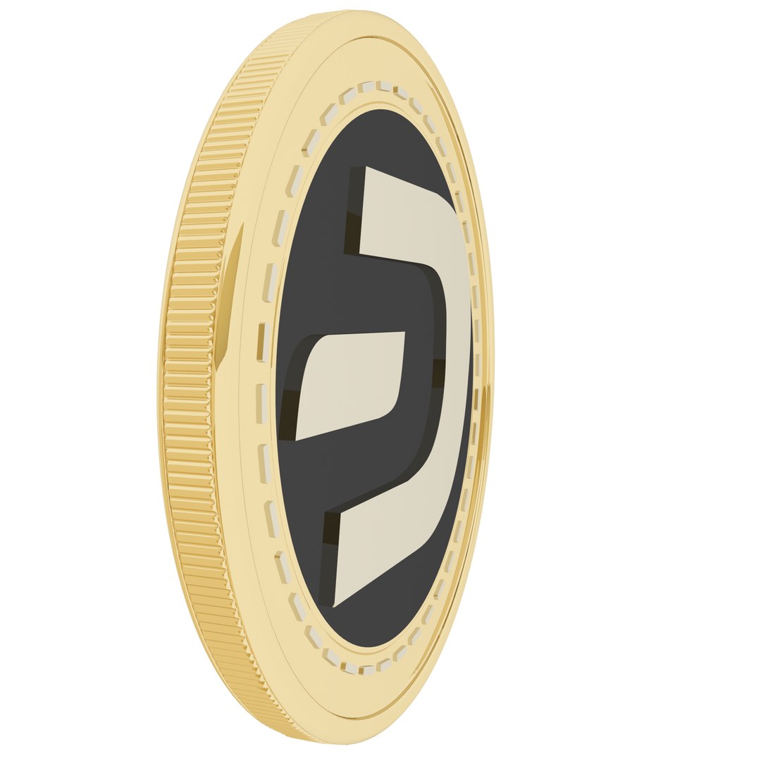 Dash Cryptocurrency Gold Coin 3D Model - TurboSquid 1784454
