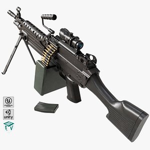 Machine Gun 12 All PBR Unity UE Textures