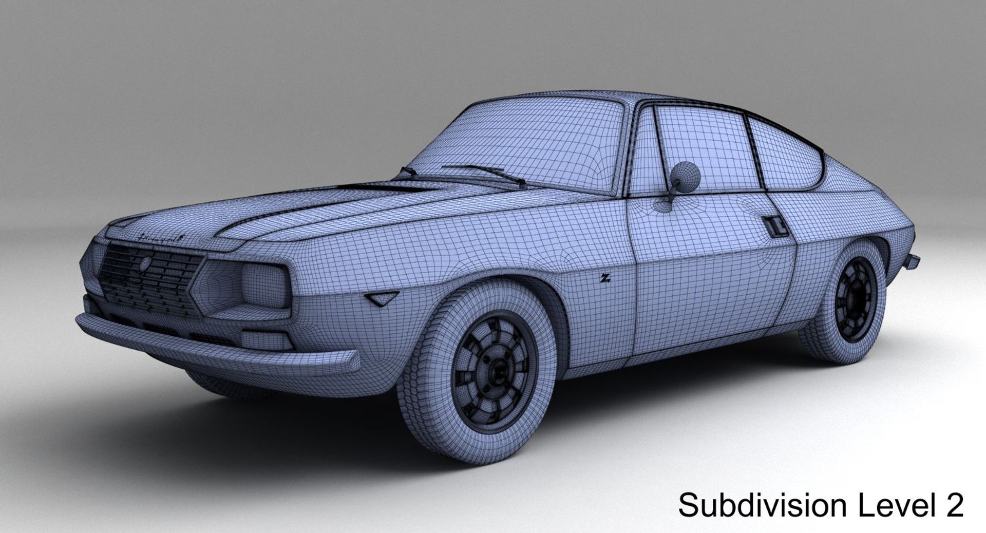 3d Lancia Fulvia Sport Zagato Model