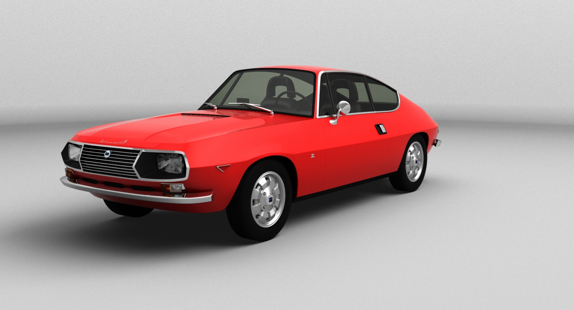 3d Lancia Fulvia Sport Zagato Model