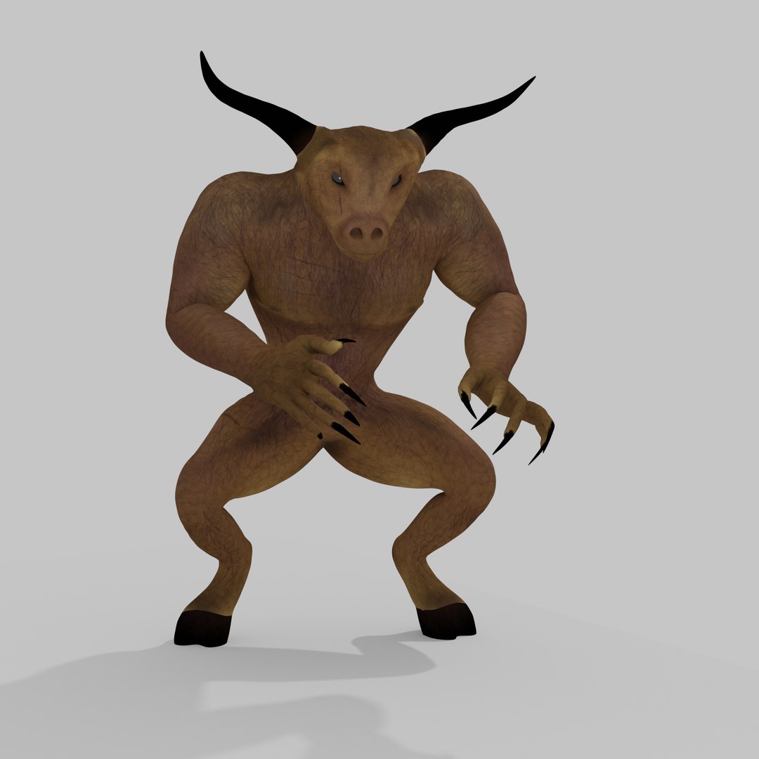 3D Minotaur Minature STL File Model - TurboSquid 2358061