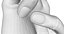 Realistische Handmodell-Pose-Geste 1