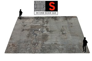 parking surface scanned 3d model
