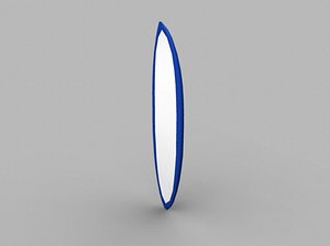 3d surfboard board model