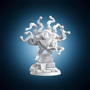 3D Eldritch Horror Eye Monster Miniature