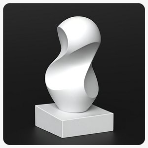 Abstract Modern Sculptural Figure 3D model