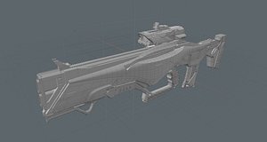 3D concept weapons model