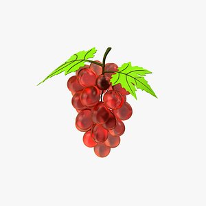 Cartoon Red Grape