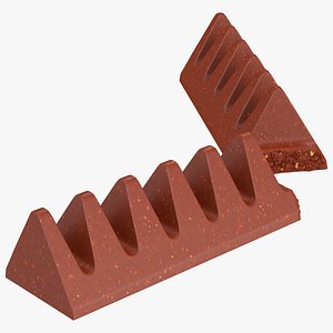 Milk Chocolate Broken Bar 3D model