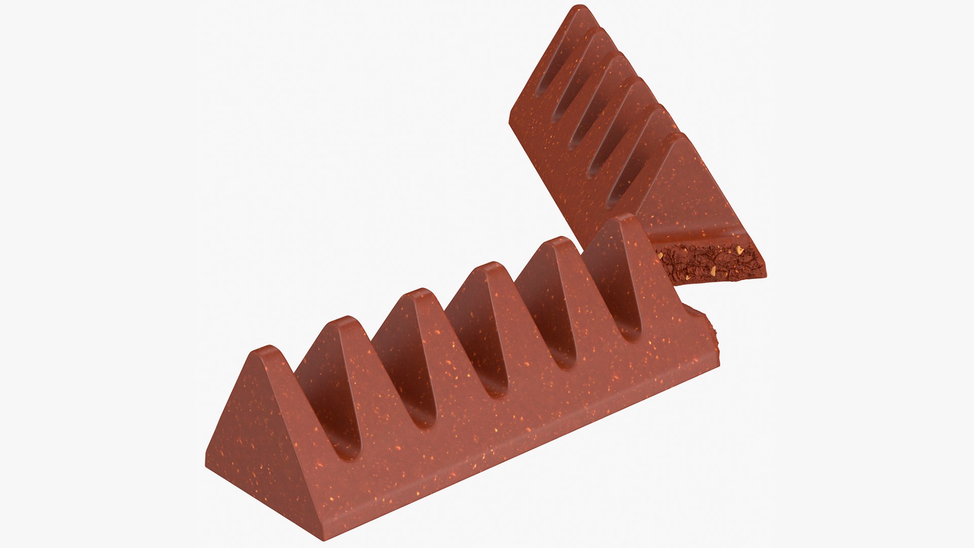 Milk Chocolate Broken Bar 3D model preview
