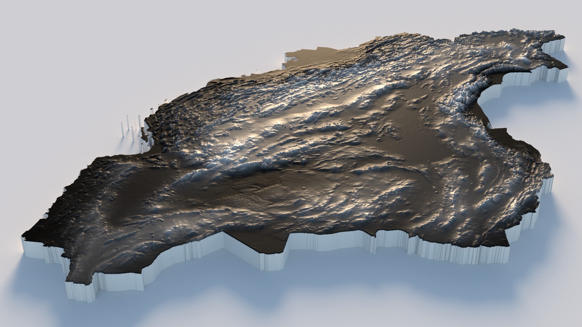 Iran Terrain Map Model - TurboSquid 2336181