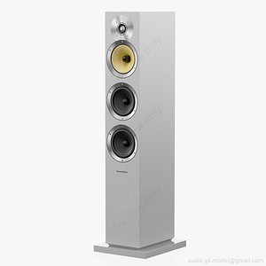3d model of floorstanding bowers wilkins cm