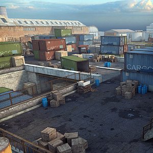 RPG/FPS Game Assets for PC/Mobile (Industrial Set v5)