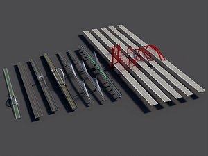 3D Modular Road  Bridge Collection model