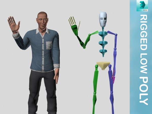 modelo 3d Personaje Rigged - TurboSquid 1214389