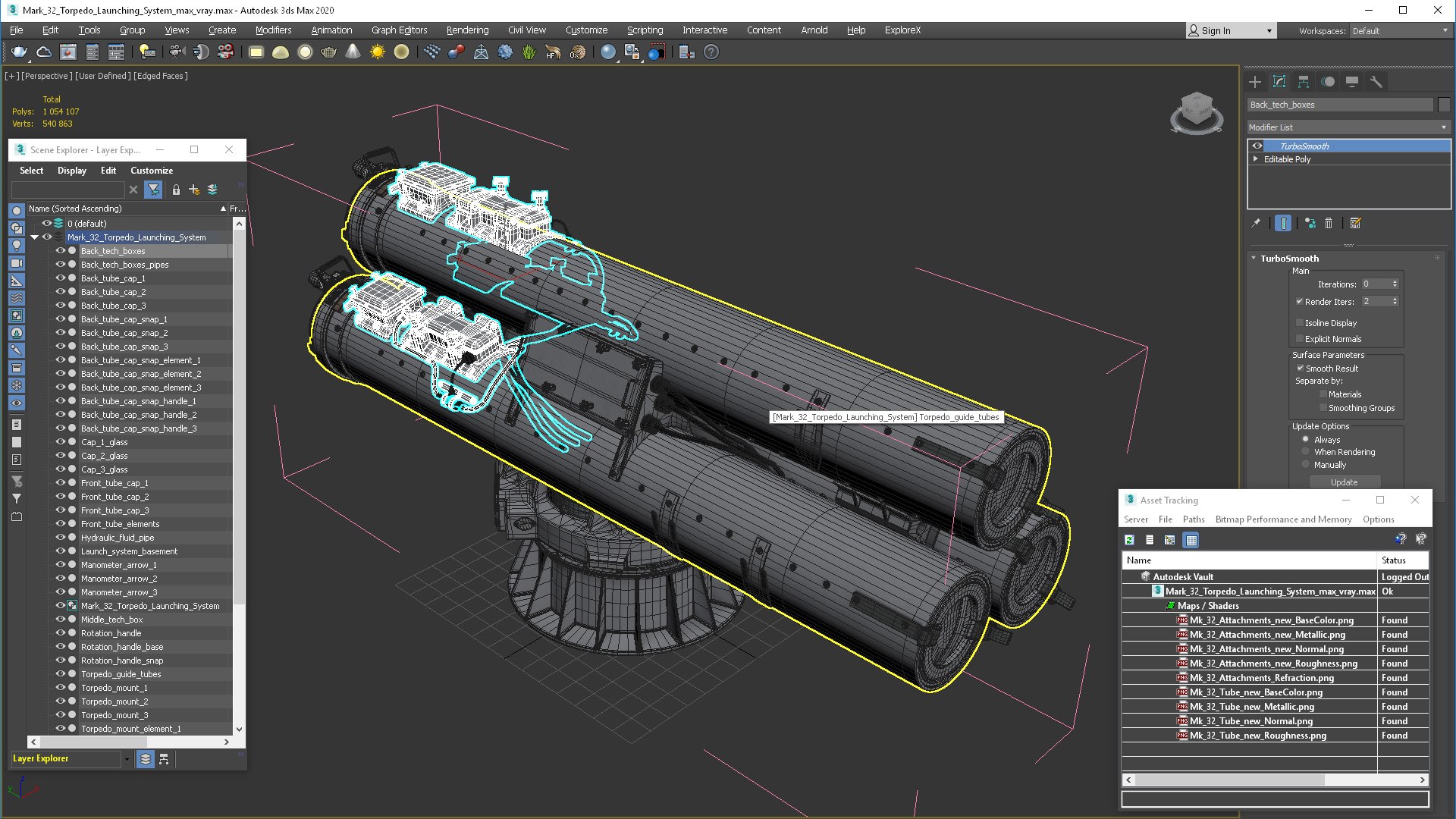 Mark 32 Torpedo Launching System 3D model https://p.turbosquid.com/ts-thumb/3c/PUW1QZ/Be/mark_32_torpedo_launching_system_022/jpg/1732266268/1920x1080/fit_q87/c58dc6d5d7e35e25e1c61a94720cb57724bd3946/mark_32_torpedo_launching_system_022.jpg