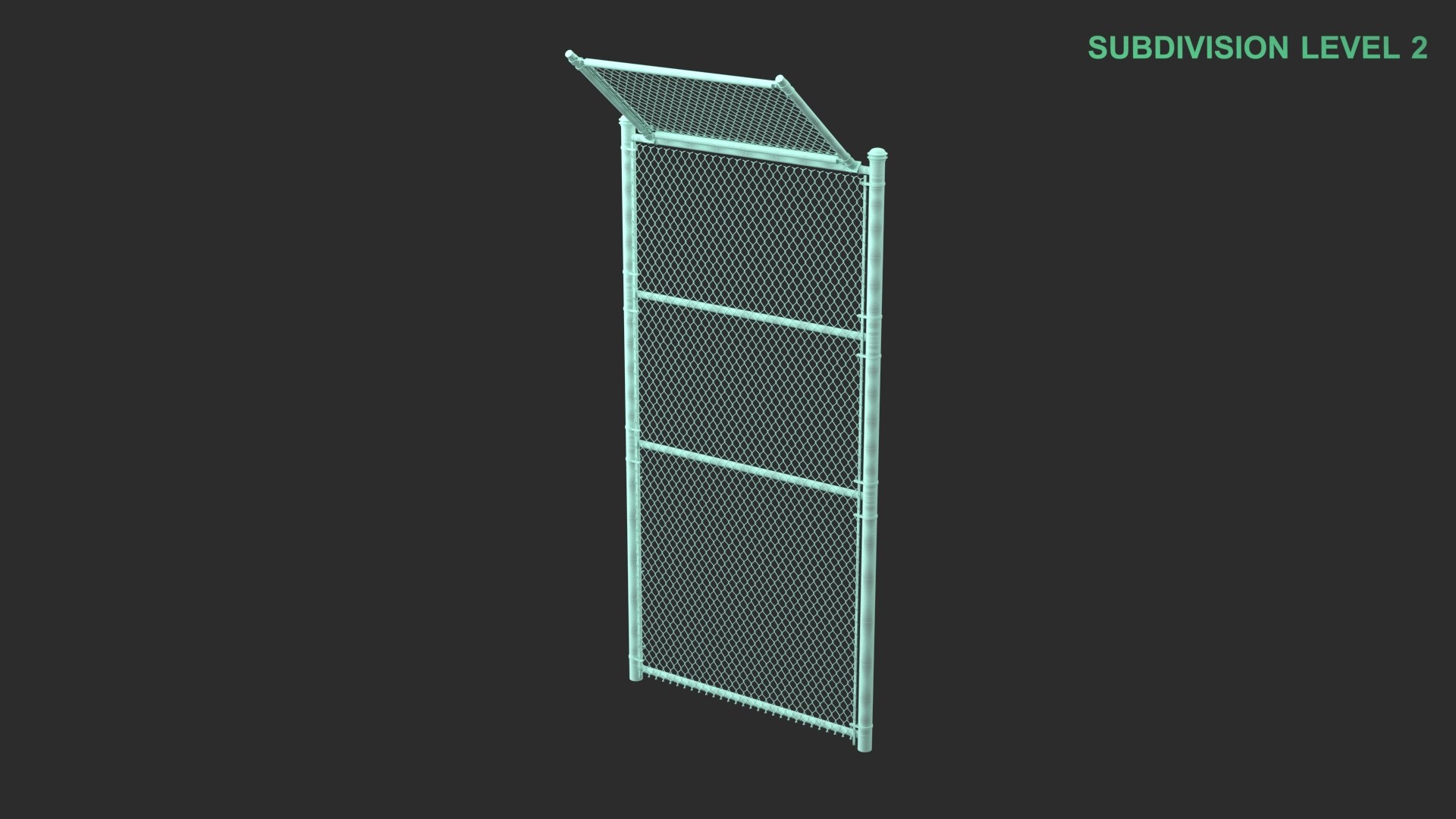 Chain Link Fence model https://p.turbosquid.com/ts-thumb/3c/PpOBga/Yx/wireframe_0001/jpg/1732777798/1920x1080/fit_q87/c0d6e6ad4fcaa0eb43fdaad458596e38419f23ad/wireframe_0001.jpg