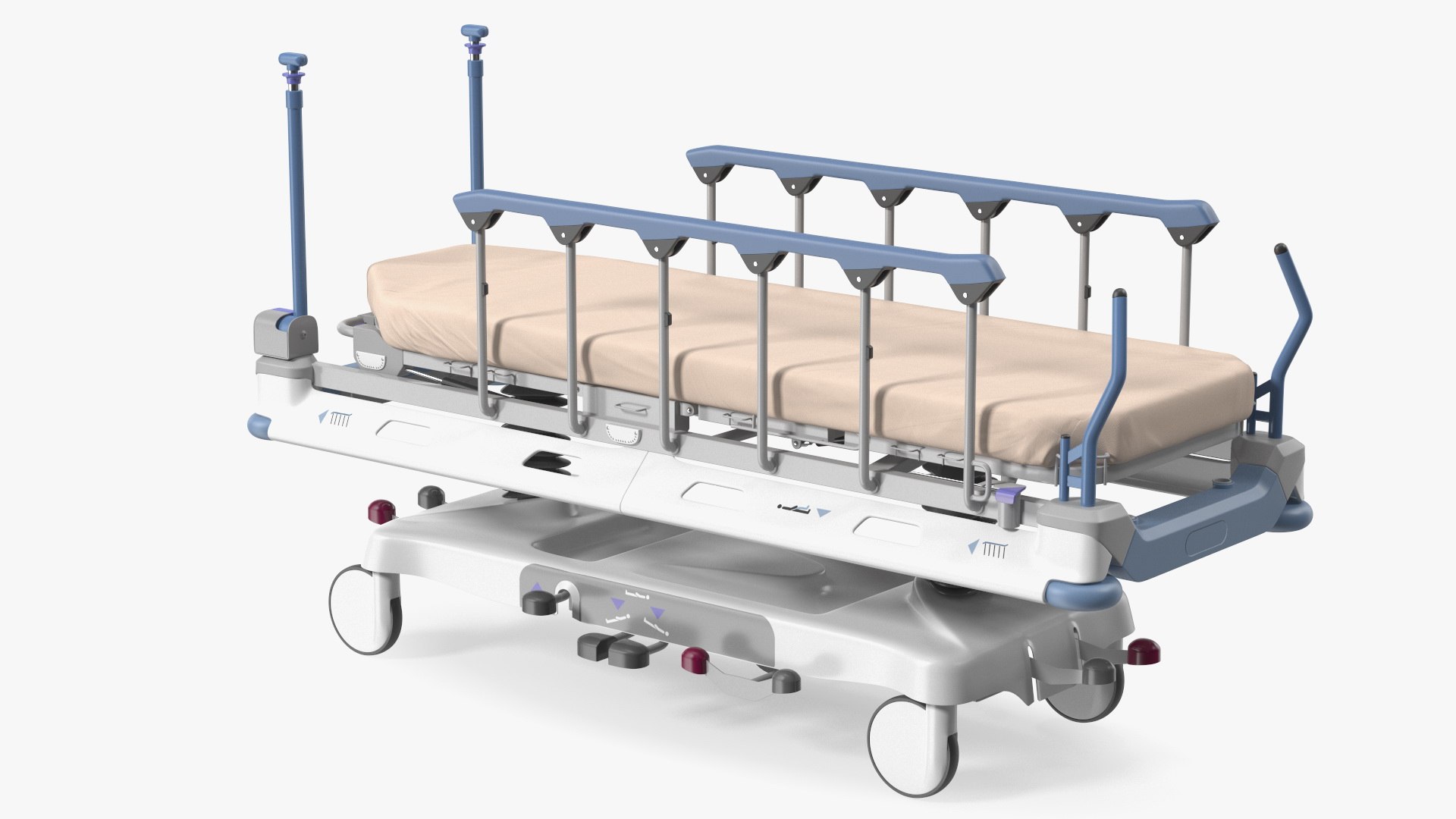Emergency Transport Bed 3D model preview
