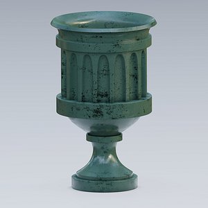 urn concrete 3D