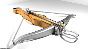 3d bow crossbow medieval model