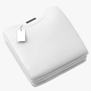 Folded Sweater Round Neck 4 Pile Color Variations