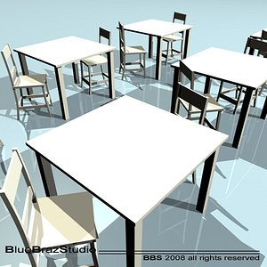 table chair 3d model