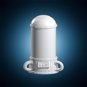 Cryogenic Chamber Sci-Fi 3D Print Model 3D model
