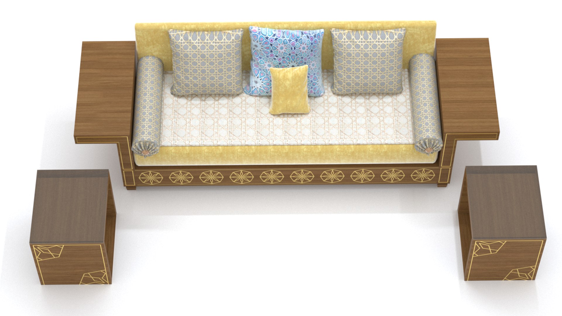 ARABIC SOFA MAJLIS 3D Model TurboSquid 2019963