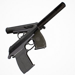3D Moddable Makarova Pistol
